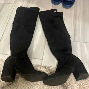Marc fisher suede knee boots
